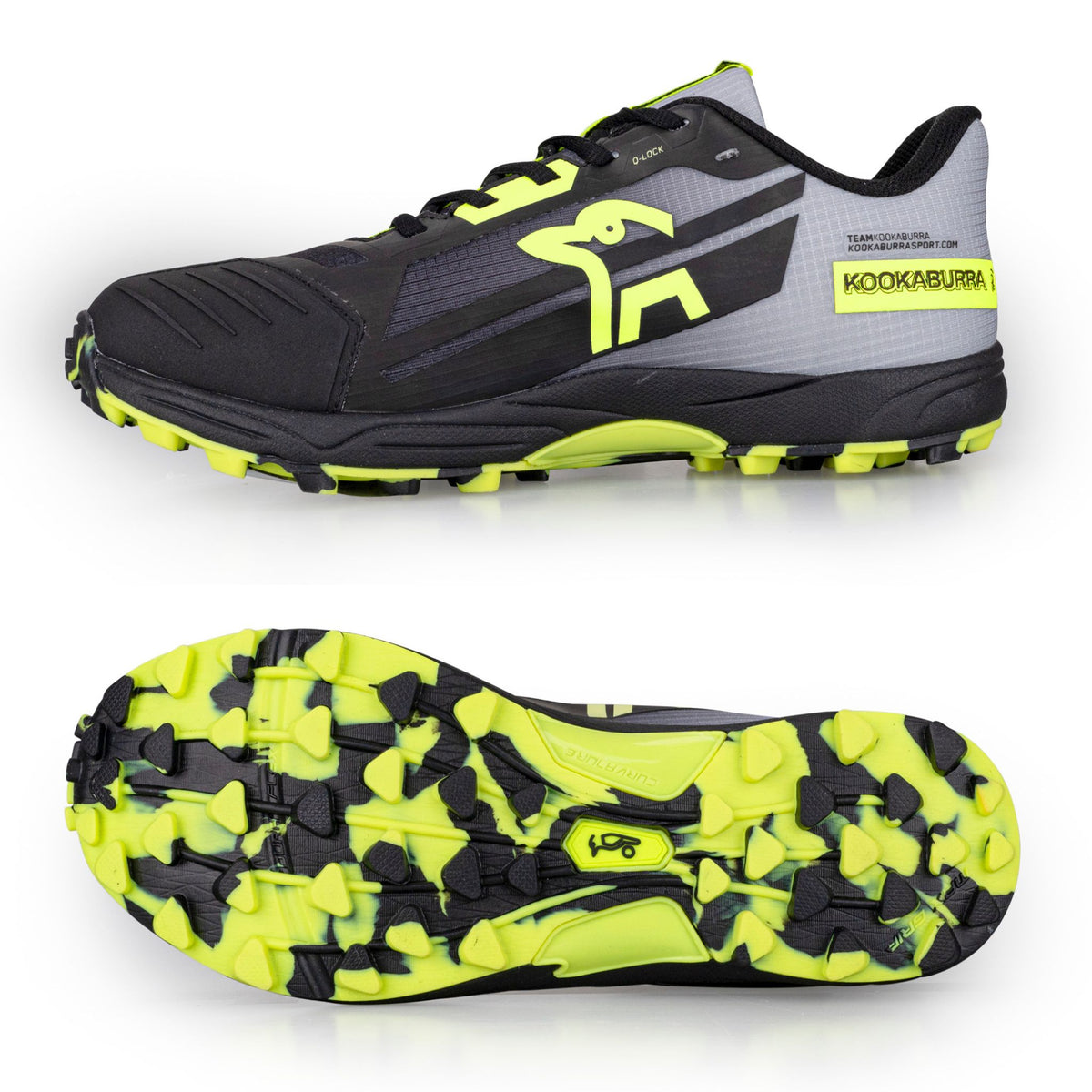 Kookaburra Rogue Hockey Shoes 25/2026: Black/Yellow