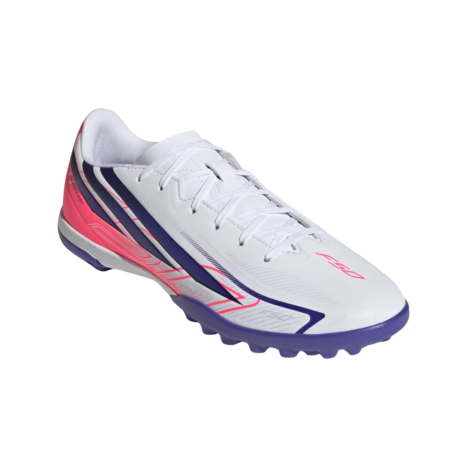 Adidas F50 Club TF Football Boots: White