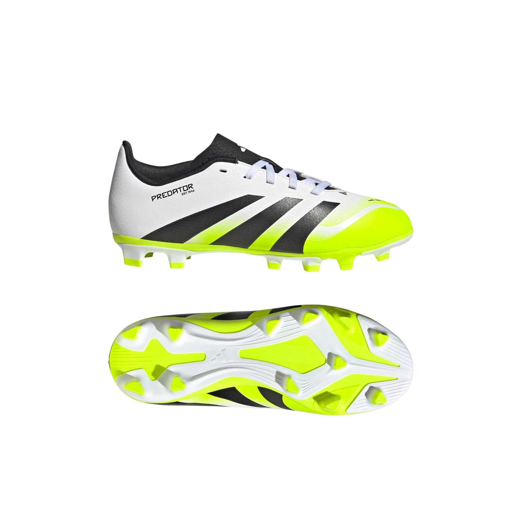Adidas Predator Club FG/MG Junior Football Boots: White
