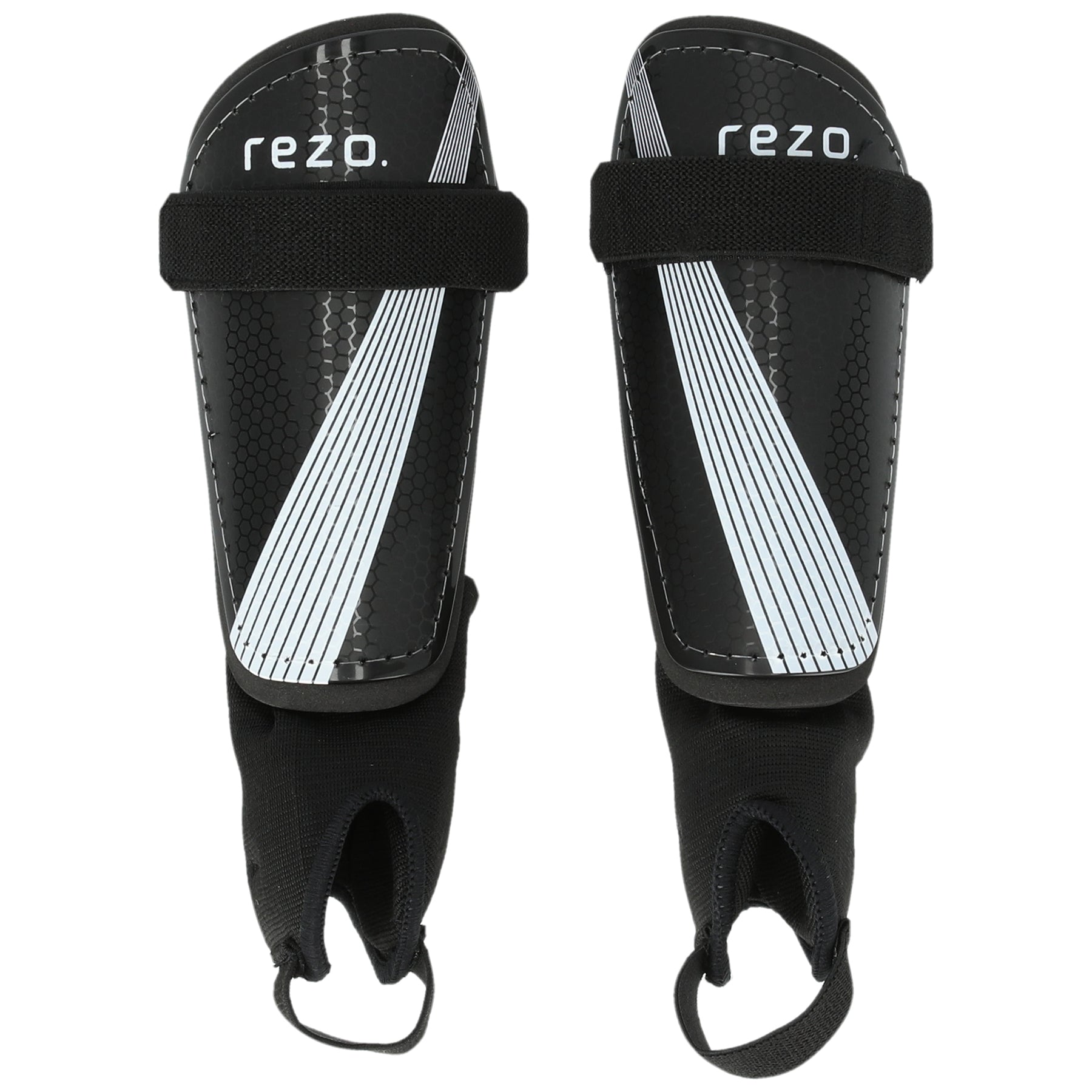 Rezo Irwin Shin Guards With Fixed Sock: Black