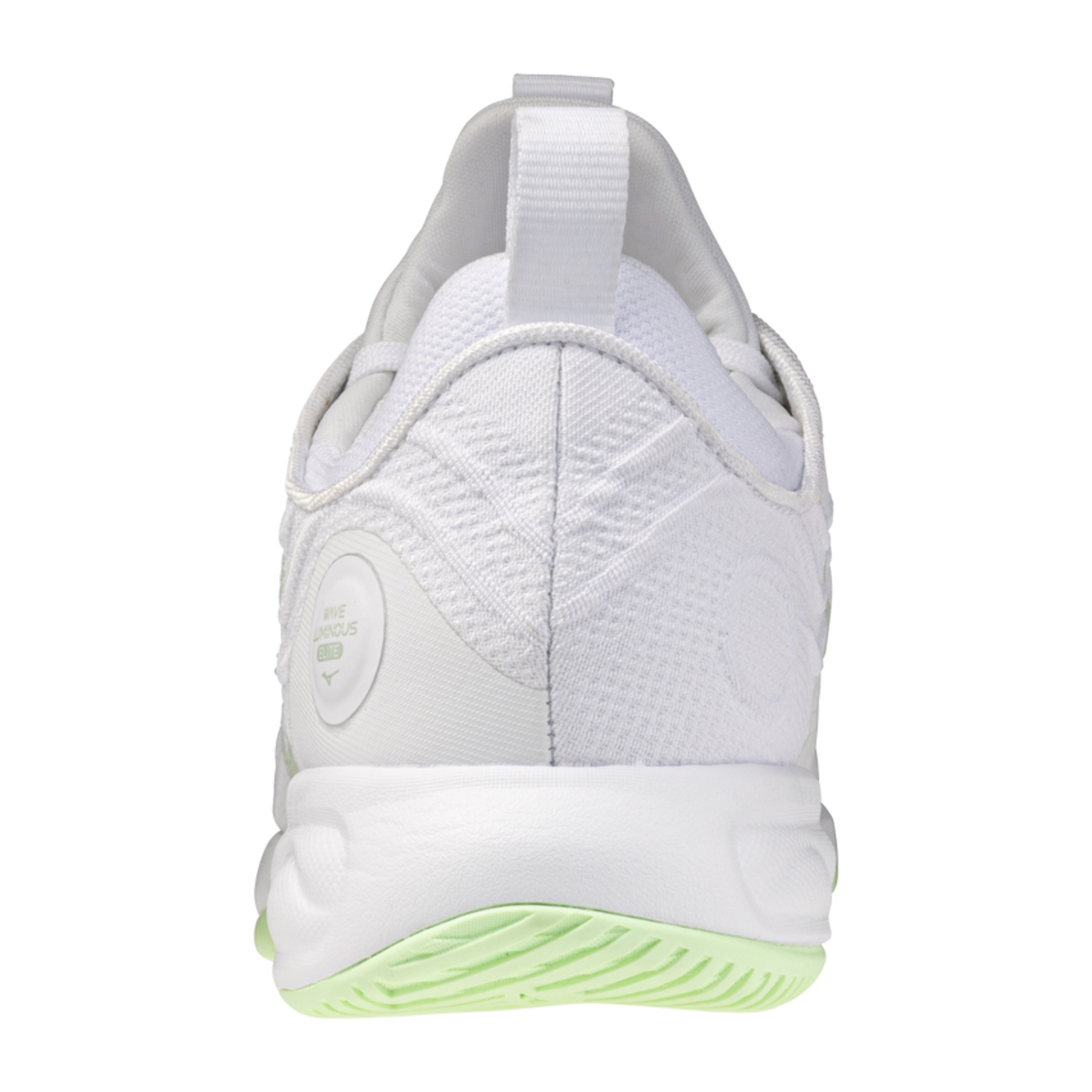 Mizuno Wave Luminous Elite Netball Shoes: White/Aqua Grey/Ambrosia