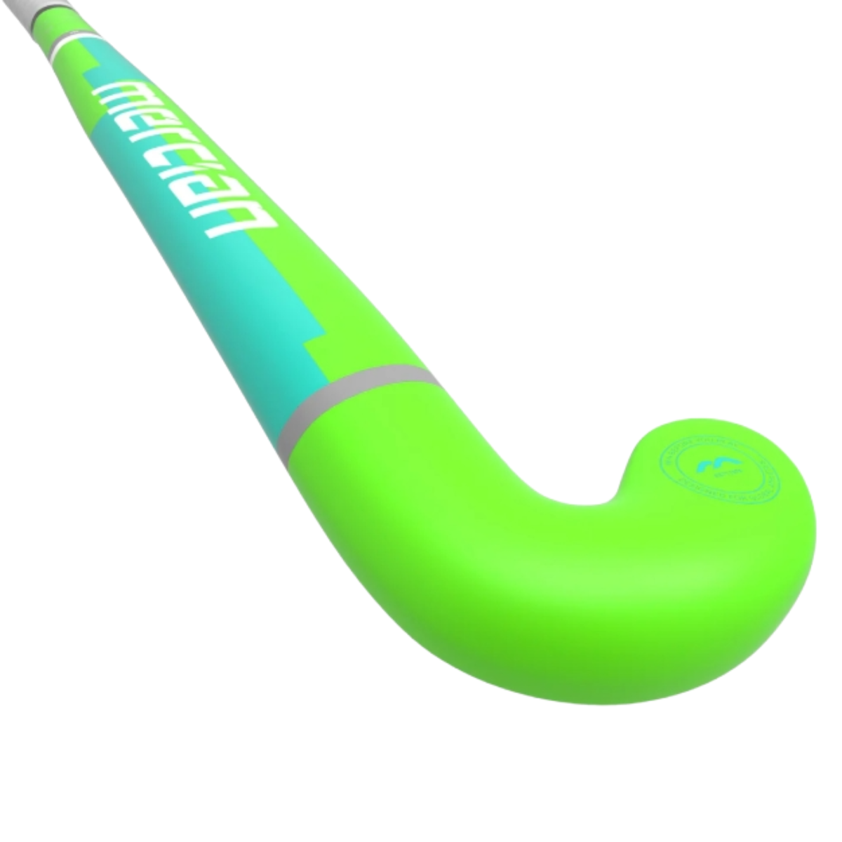 Mercian Genesis W1 Wooden Hockey Stick: Neon Green/Aqua