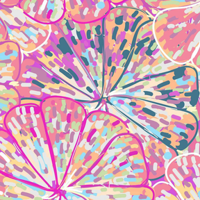 Hocsocx Citrus Pink Blossom Footless Sock