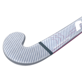Mercian Evolution CKF35 Pro Hockey Stick: Silver Carbon/Purple