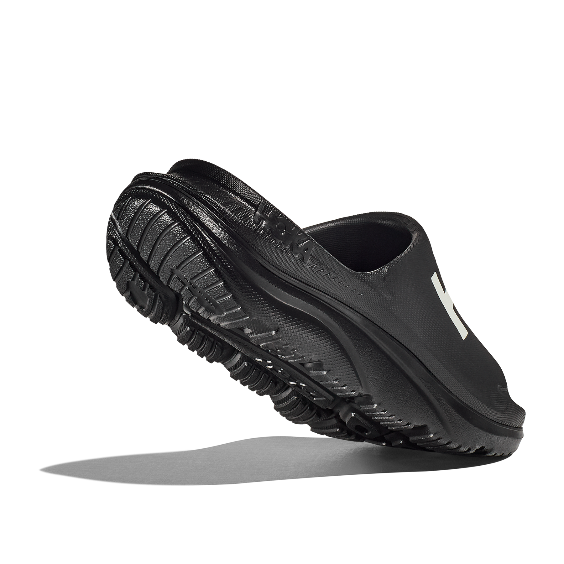 Hoka Ora Athletic Slides: Black/White