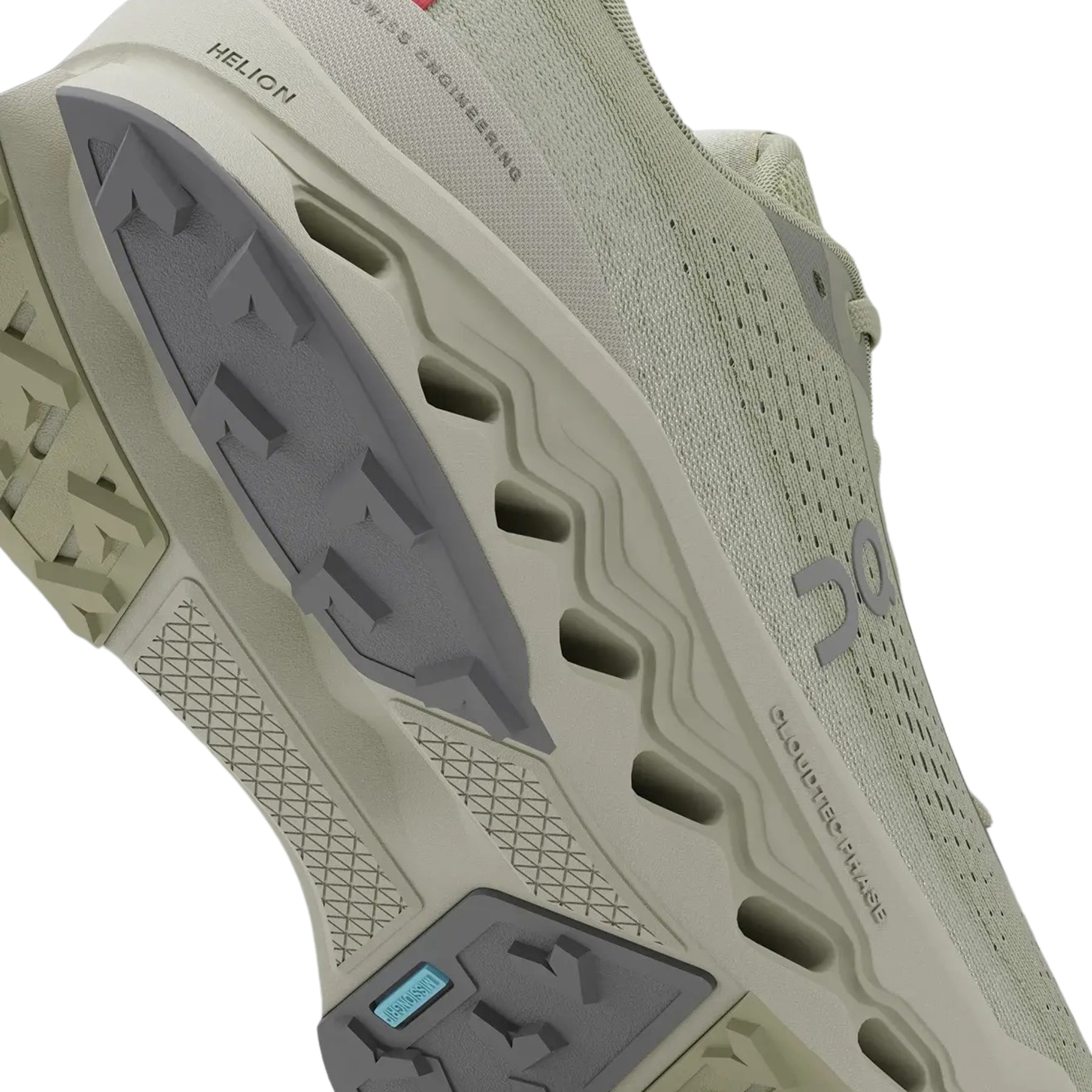 On Cloudsurfer Trail 2 Mens Running Shoes: Chalk/Ghost