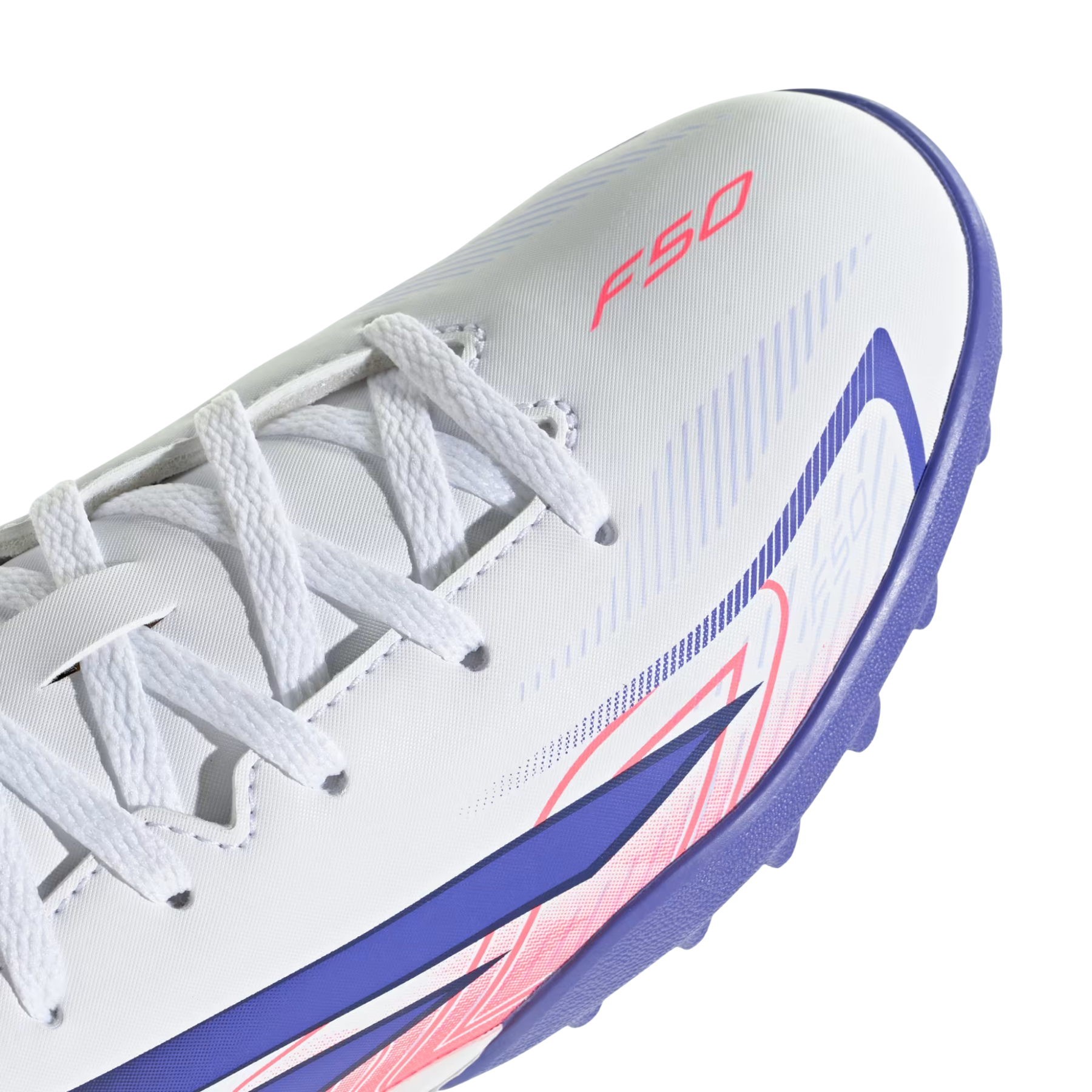 Adidas F50 Hyperfast Club TF Junior  Football Boots: White
