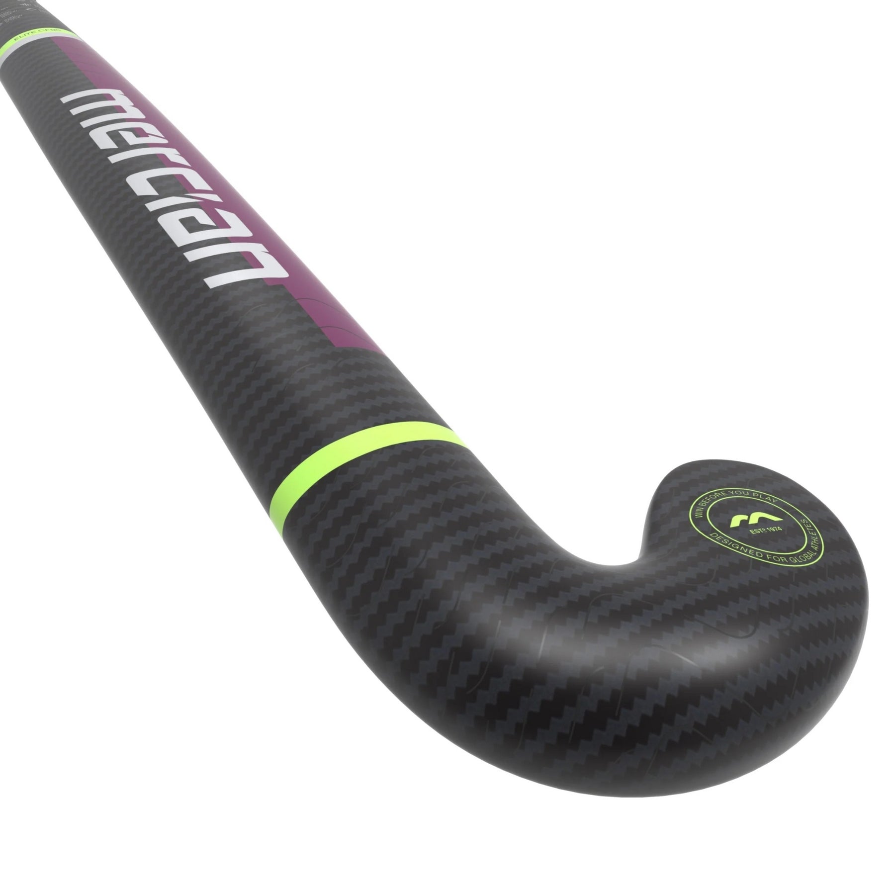 Mercian Elite CF95 Pro Hockey Stick: Carbon/Red Irridescent