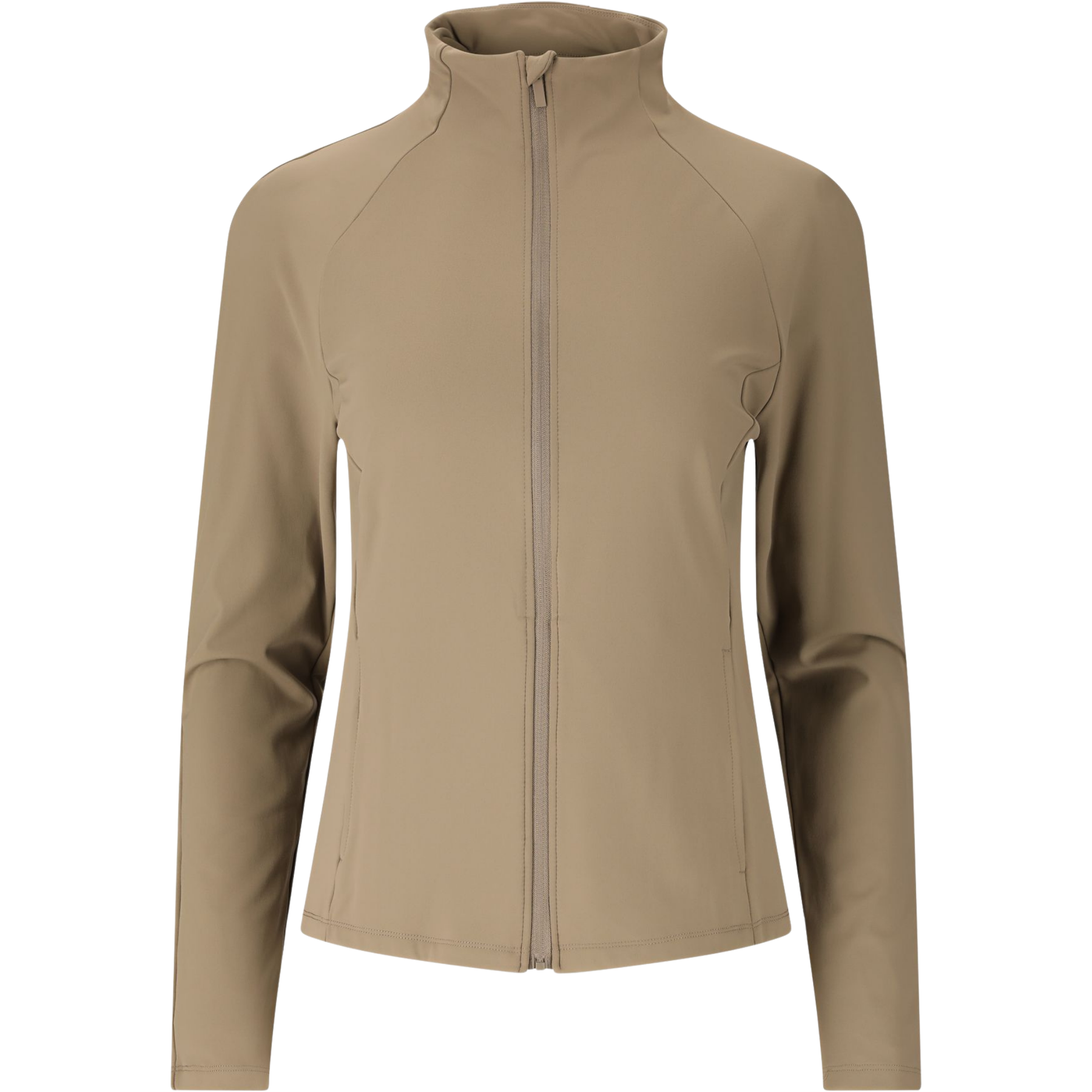 Athlecia Emarri Women's Full Zip Sweatshirt: Greige