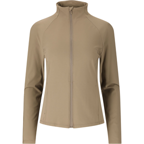 Athlecia Emarri Women's Full Zip Sweatshirt: Greige
