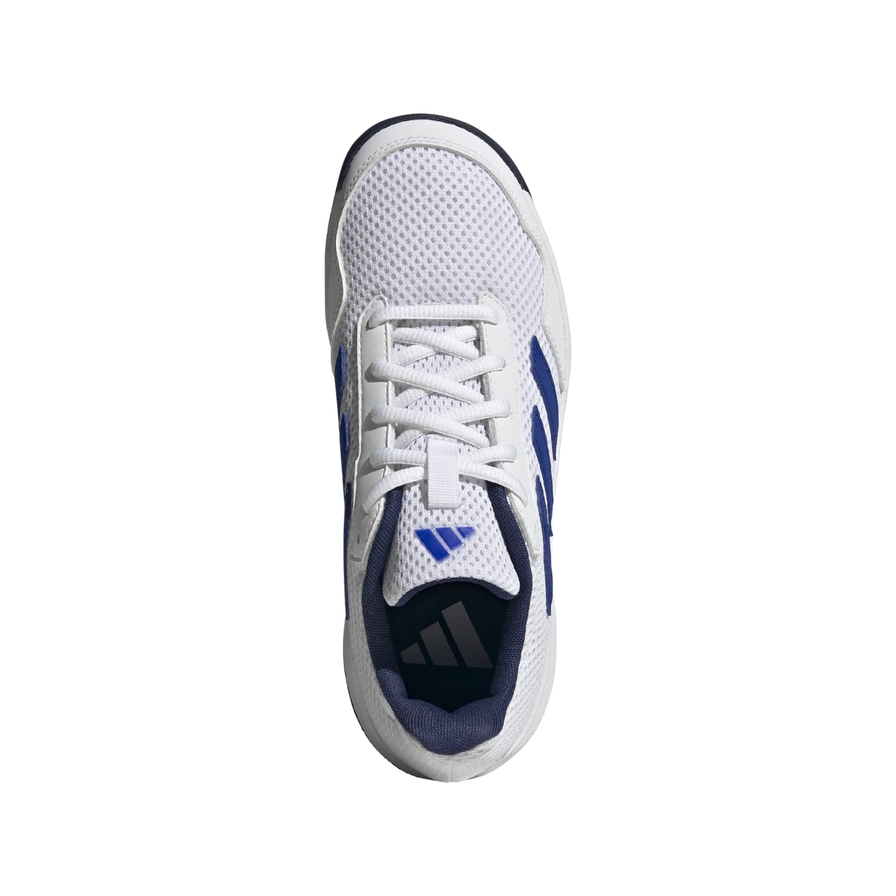 Adidas Gamespec Junior Tennis Shoes: White/Blue
