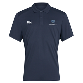 Davenies Men's Club Dry Polo: Navy