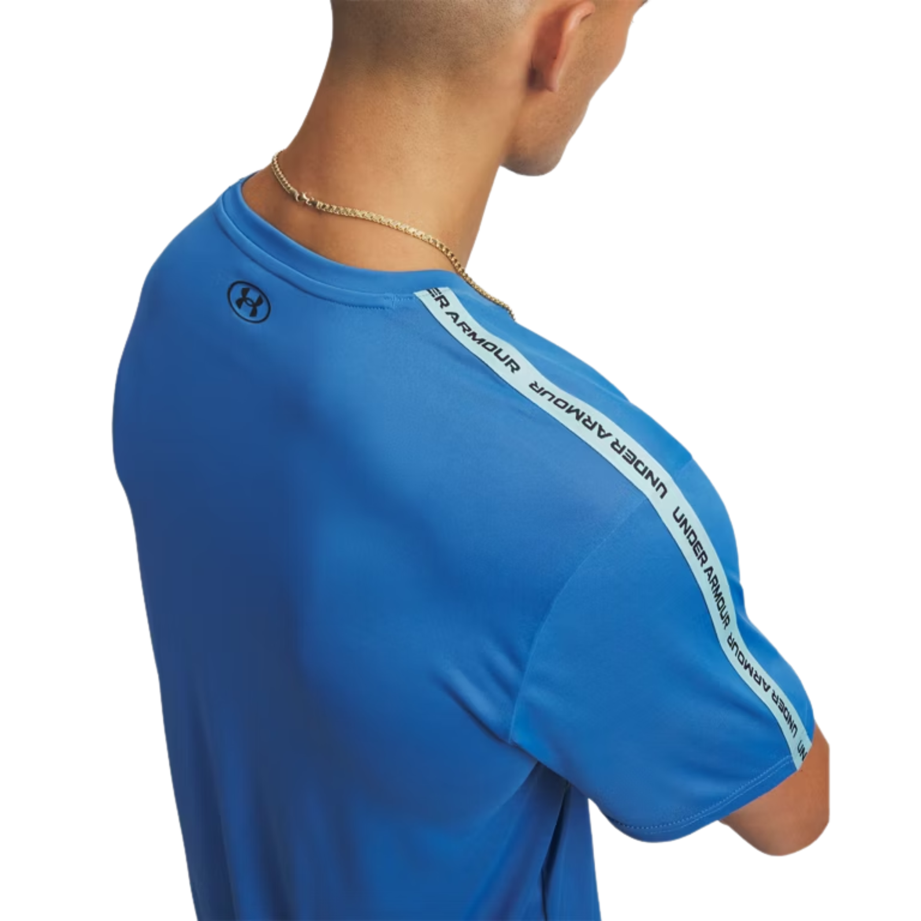 Under Armour Tech Taping Men's Short Sleeve Tee: Aegen Blue/Opal/Black