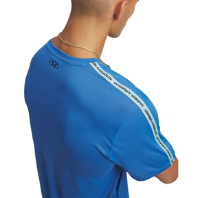 Under Armour Tech Taping Men's Short Sleeve Tee: Aegen Blue/Opal/Black
