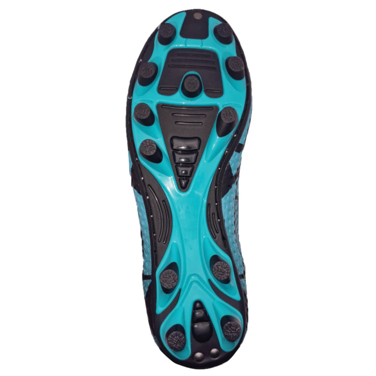 Optimum Aztec Laceless Moulded Stud Kids Football Boots: Ice Blue