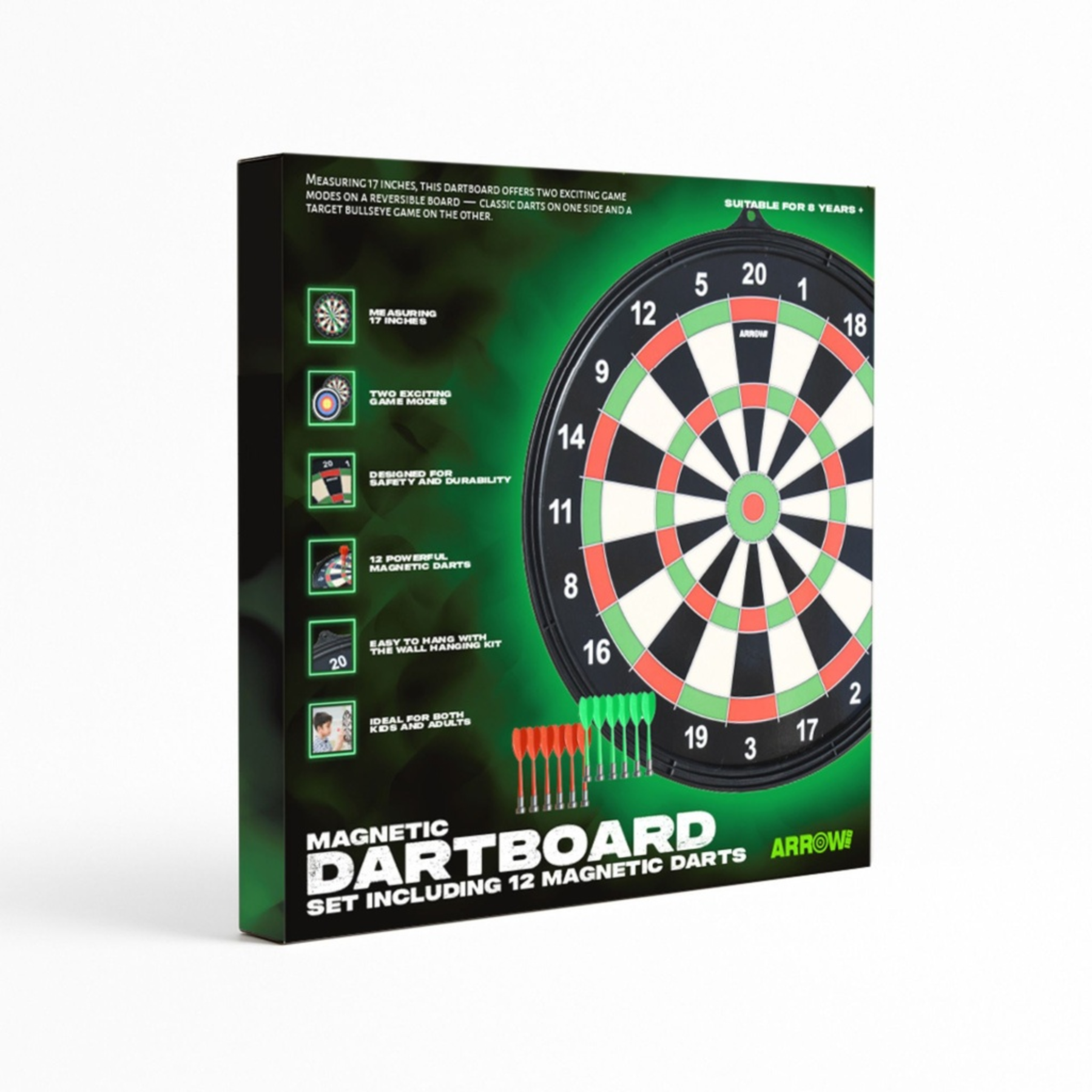 Arrow180 Magnetic Dartboard Set
