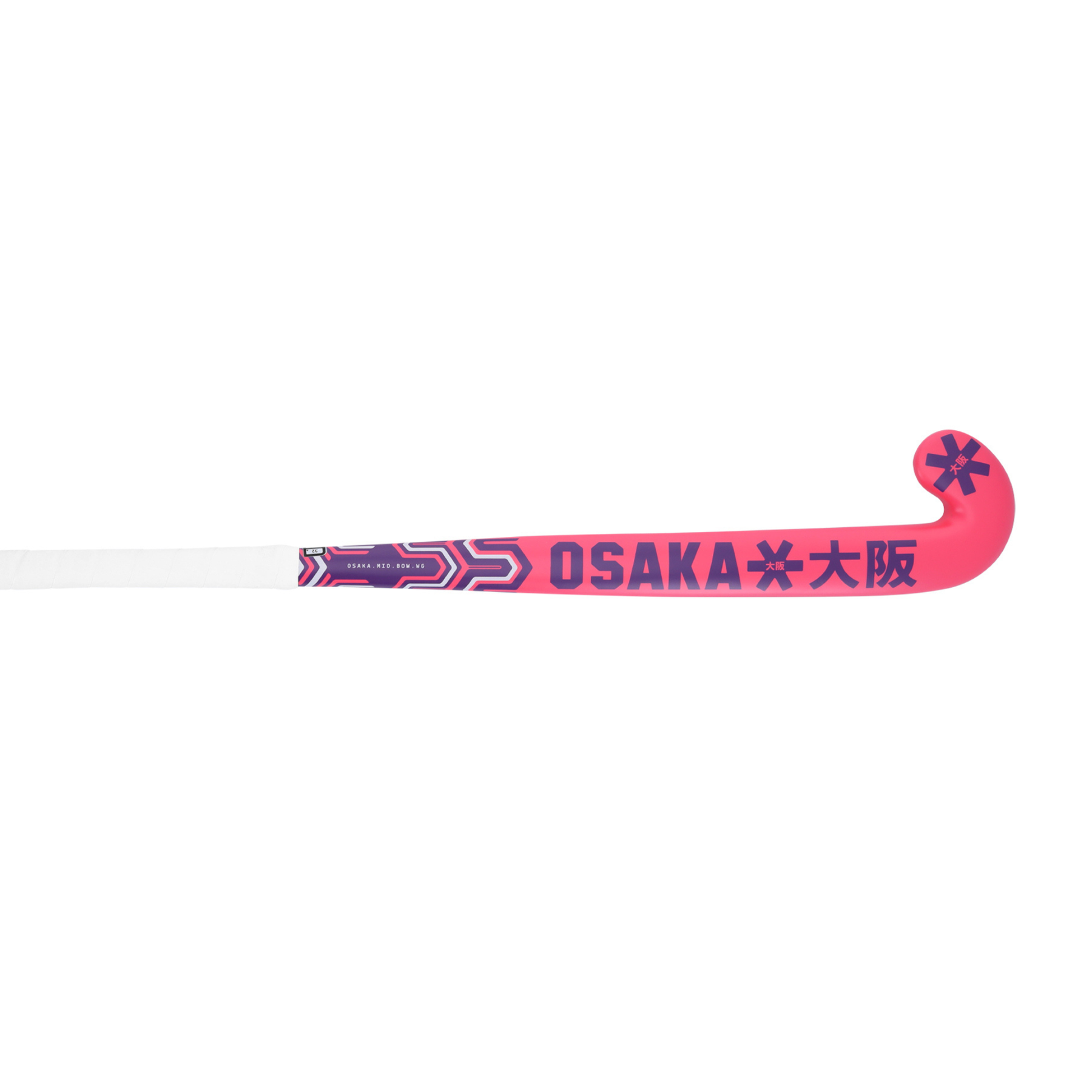 Osaka Mid Bow WG Hockey Stick 2026: Hot Pink