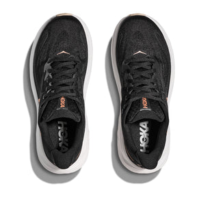 Hoka Clifton 10 Women's Running Shoes: Black/Rose Gold