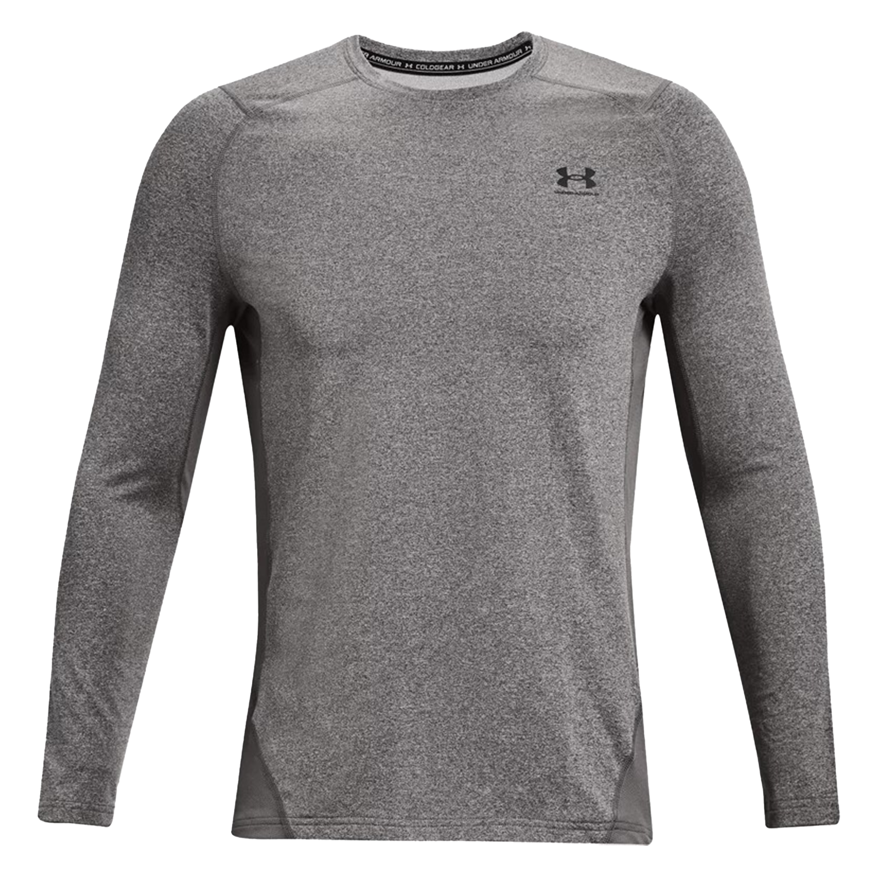 Under Armour Men's Cold Long Sleeve Fitted Crew: Grey