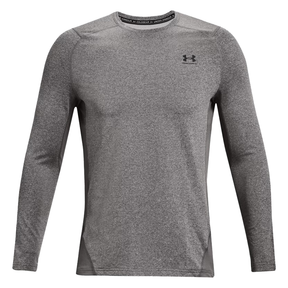 Under Armour Men's Cold Long Sleeve Fitted Crew: Grey