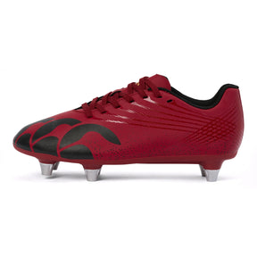 Canterbury Junior Stampede Team Soft Ground Rugby Boots: Red