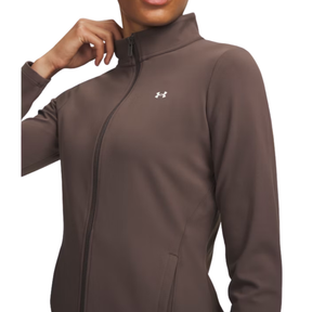 Under Armour Motion Full Zip Women's Top: Peppercorn/White