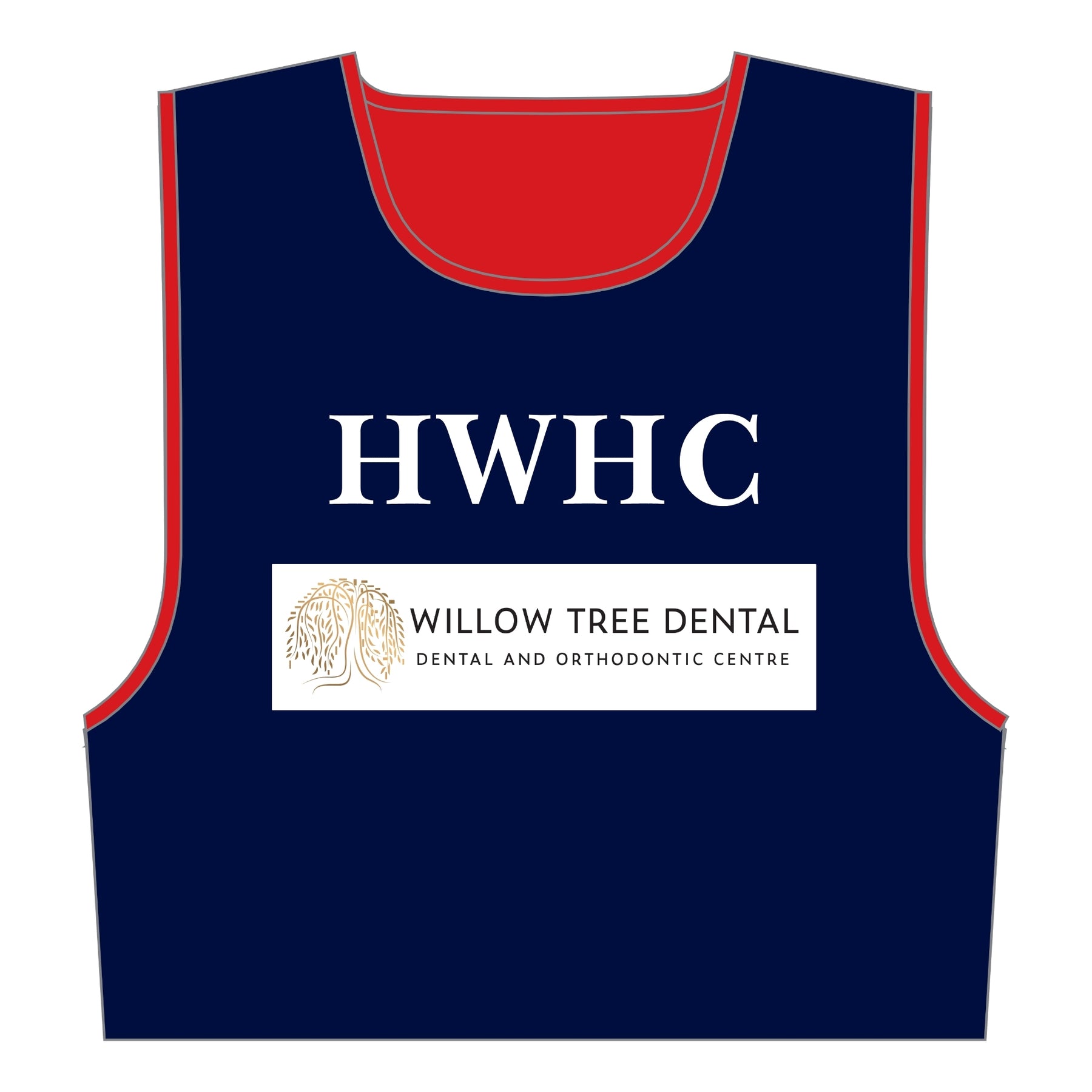 Hampstead and Westminster HC Reversible Training Bib: Navy/Red