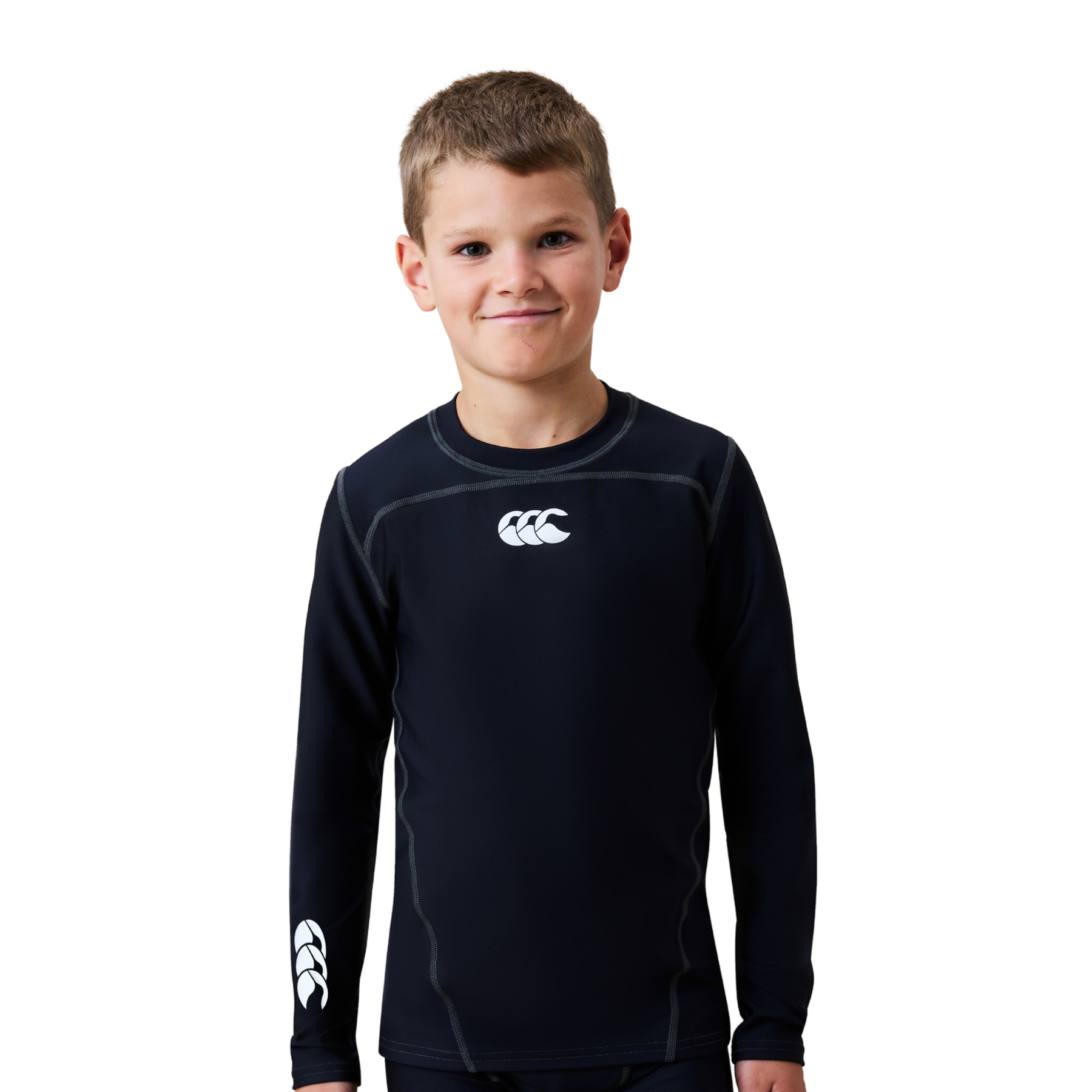 Canterbury Junior Baselayer Top Long Sleeve Top: Black