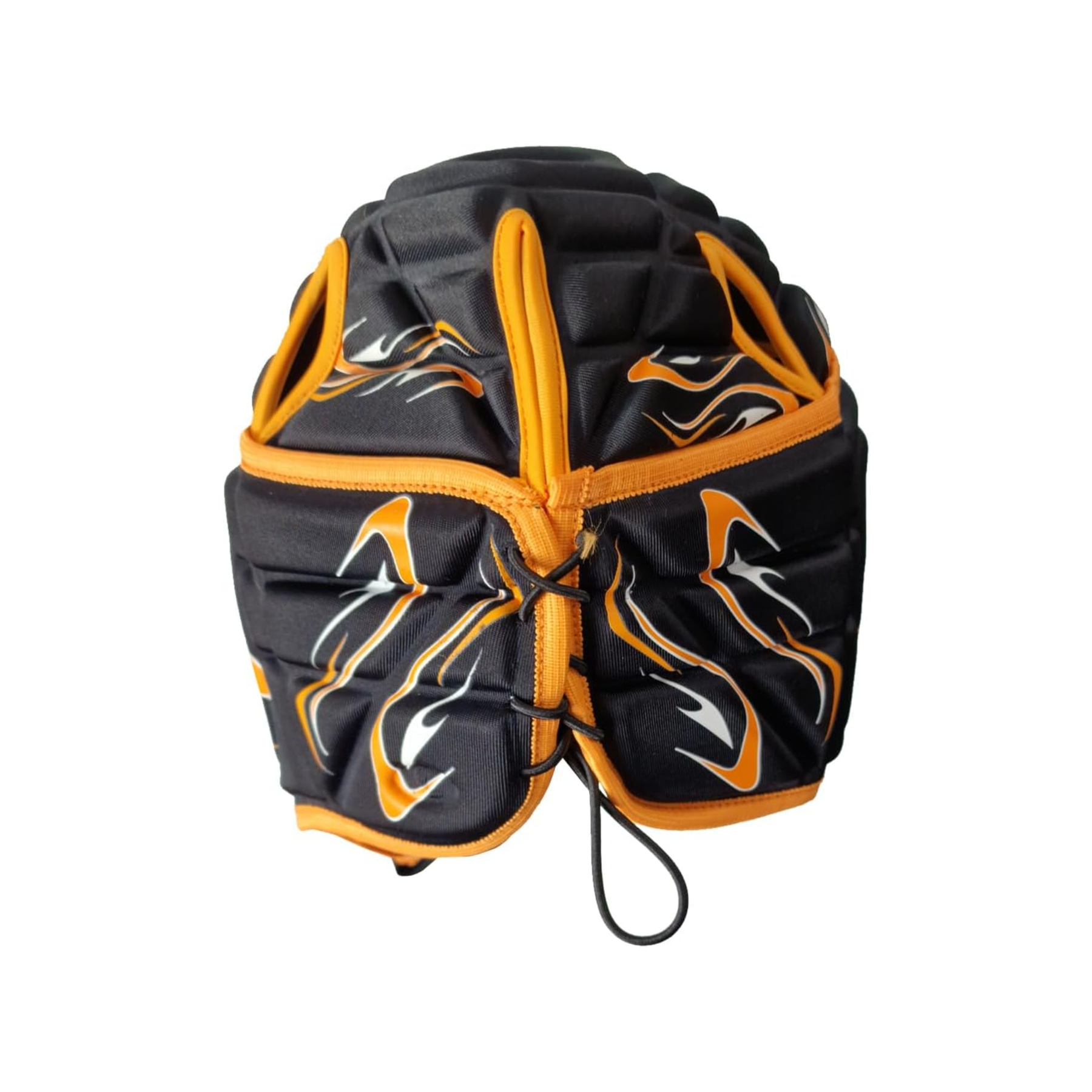 Optimum Inferno Rugby Head Guard: Black/Orange