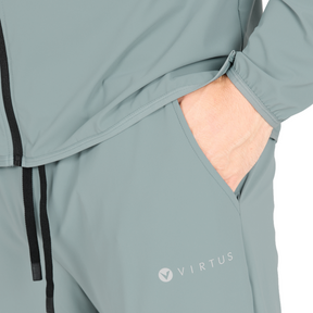 Virtus Alonso Mens Technical Sweat Pants: Stormy Sea