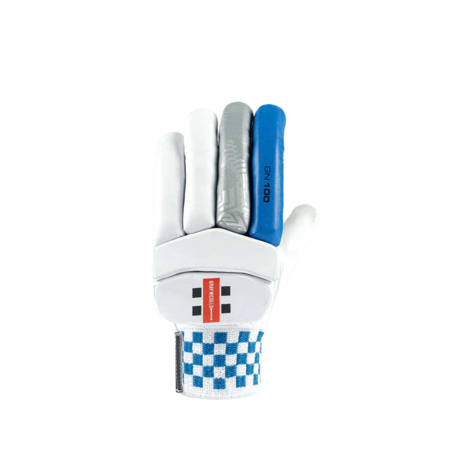 Gray Nicolls GN100X Batting Gloves: White/Blue