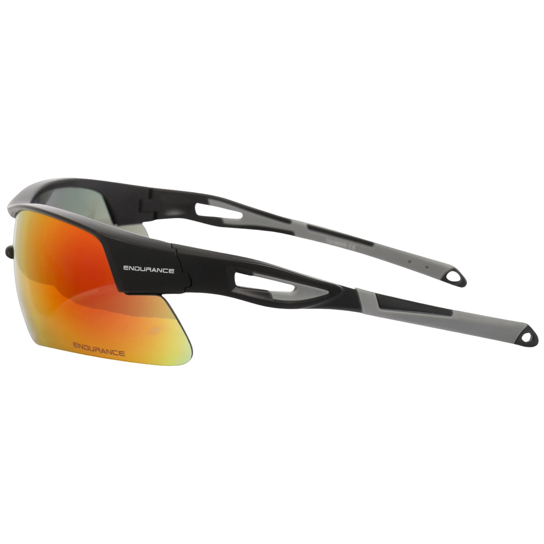 Endurance Jacque Half-Frame Sports Glasses: Black
