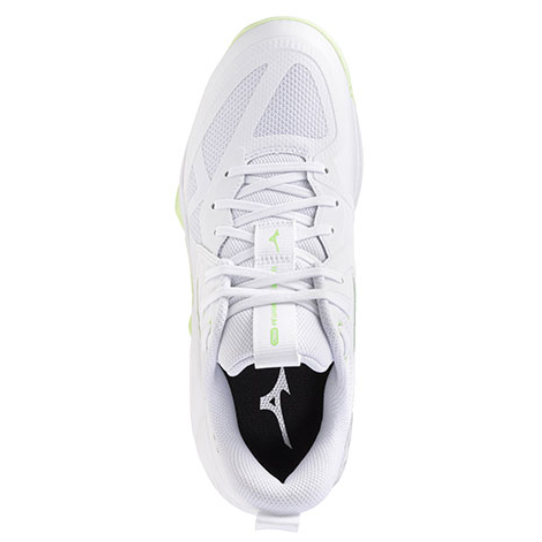 Mizuno Wave Momentum Pro Women's Netball Shoes: White/Aqua Grey/Ambrosia