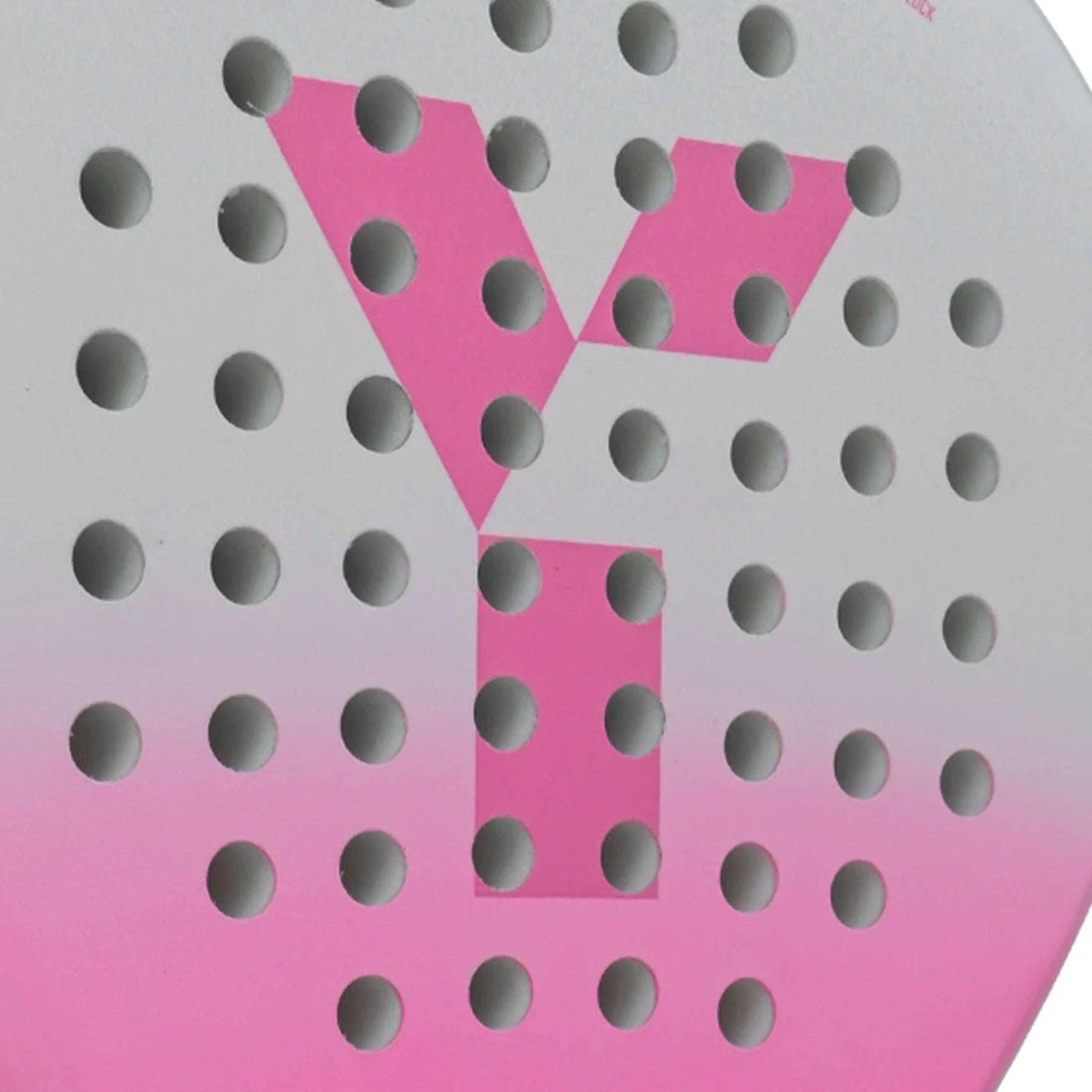 Y1 Arlo Padel Racket: Pink/White