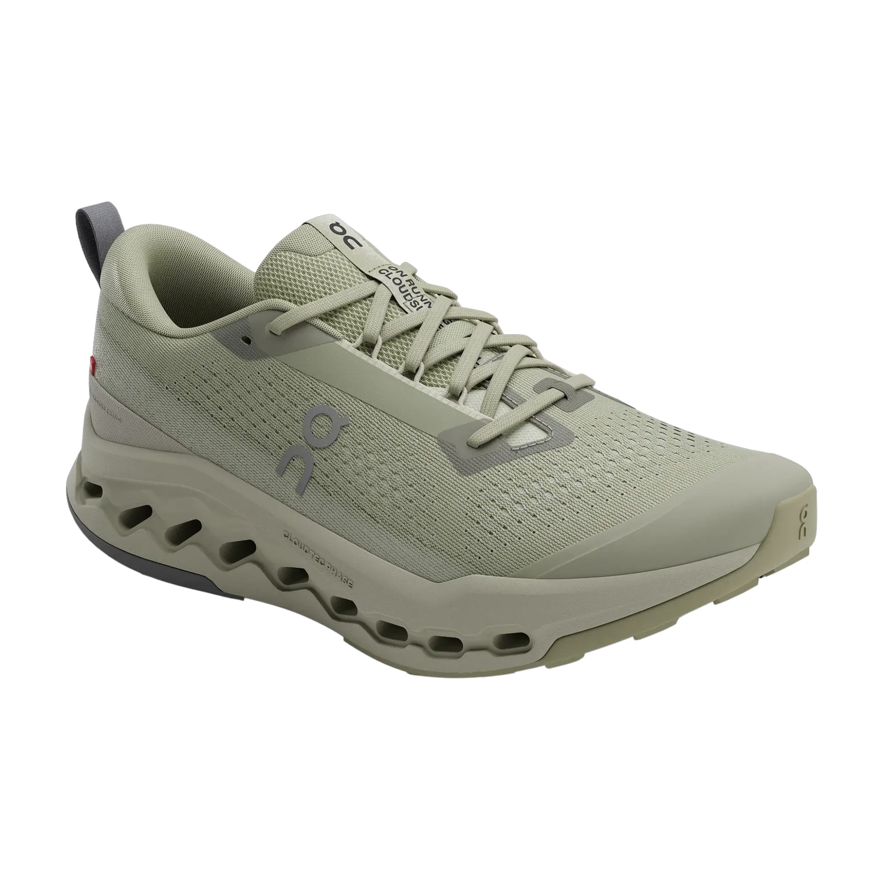 On Cloudsurfer Trail 2 Mens Running Shoes: Chalk/Ghost