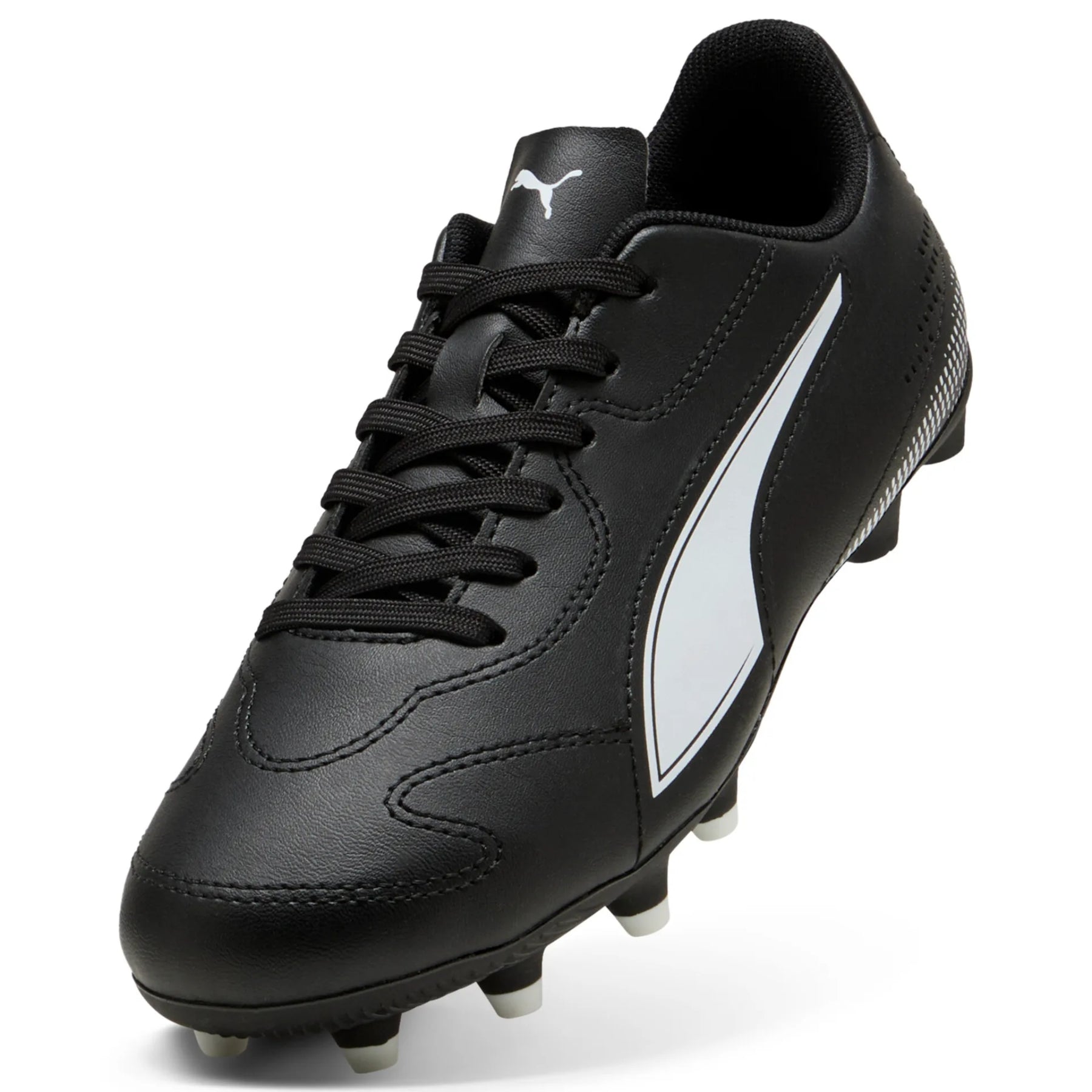 Puma Vitoria II FG/AG Junior Football Boots: Black/White