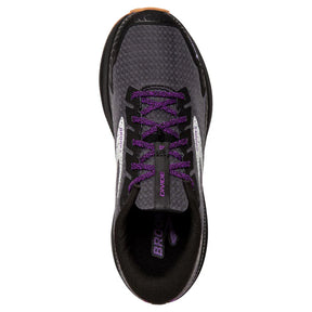 Brooks Divide 4 GTX Women's Trail Shoes: Black/Blackened Pearl/Purple