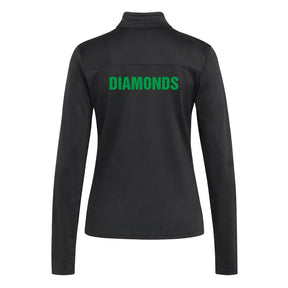 Women's Quarter Zip Training Top: Black