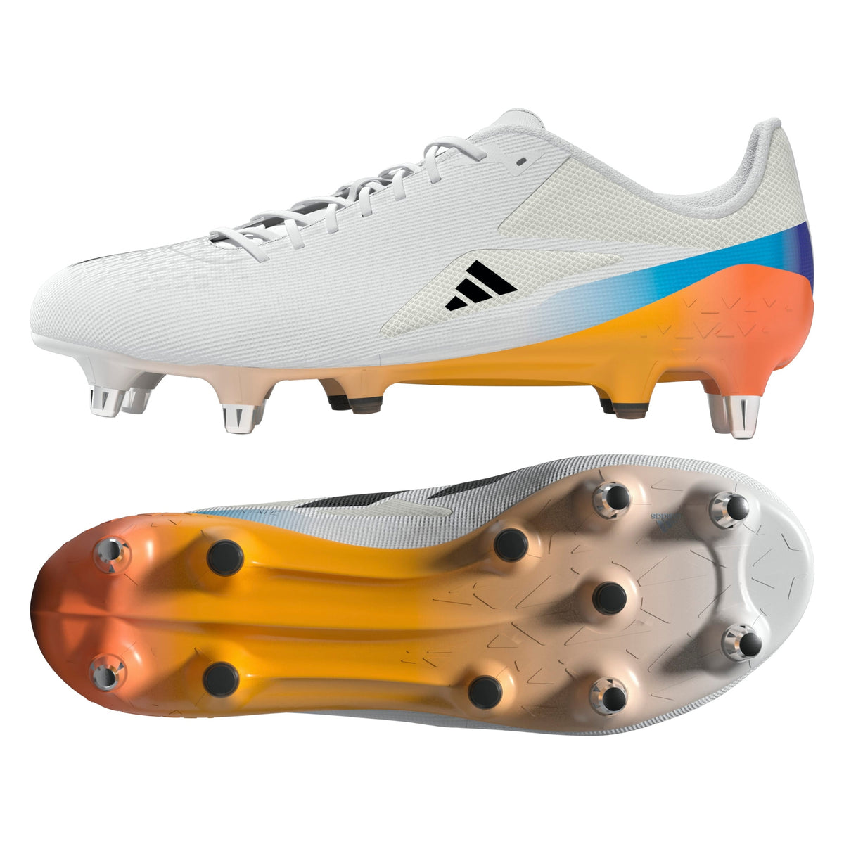Adidas Adizero RS-15 Ultimate SG Rugby Boots: White