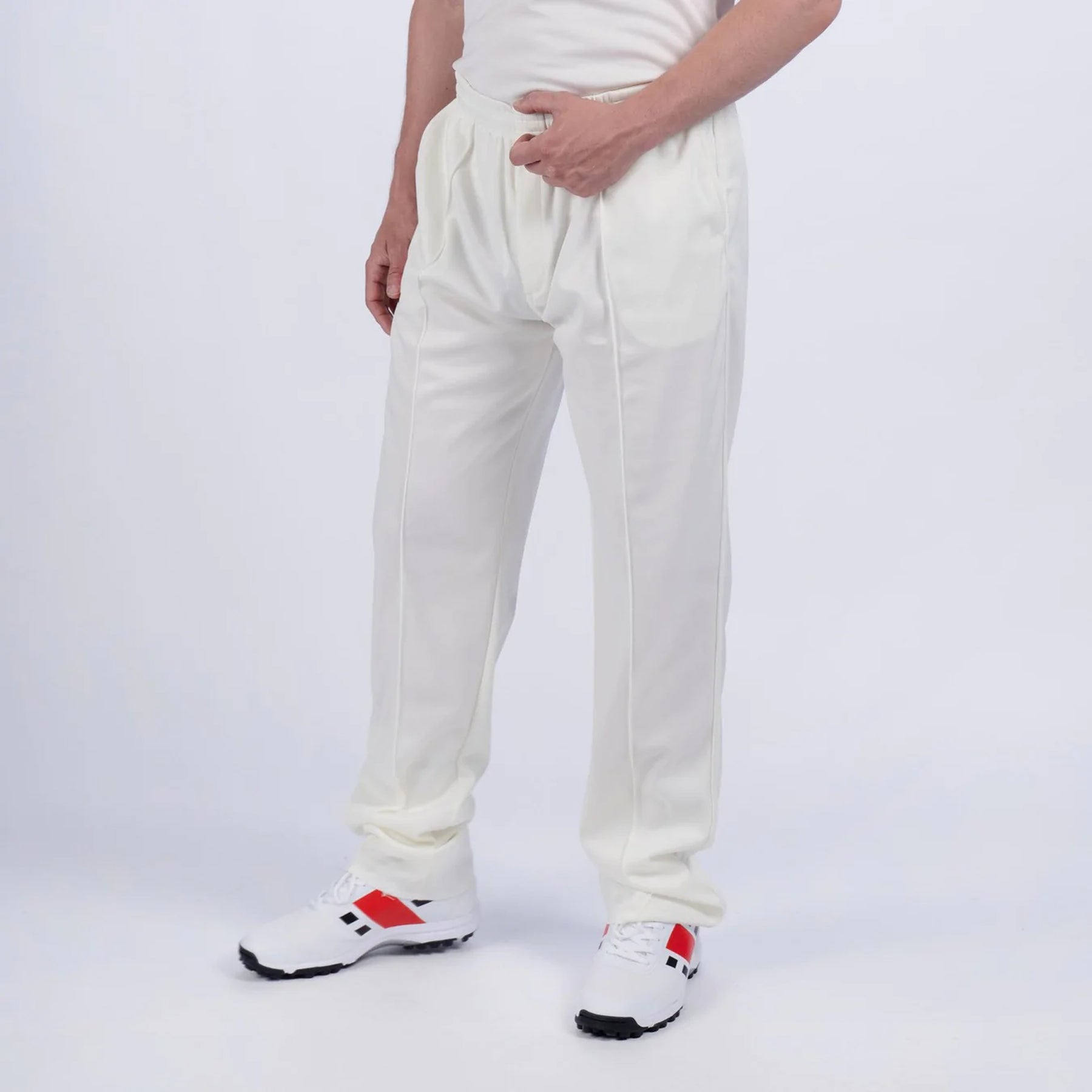 Gray Nicolls Matrix V2 Slim Fit Junior Cricket Trousers: Ivory