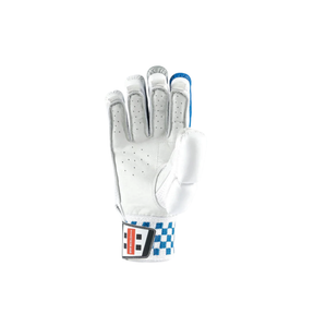 Gray Nicolls GN100X Batting Gloves: White/Blue