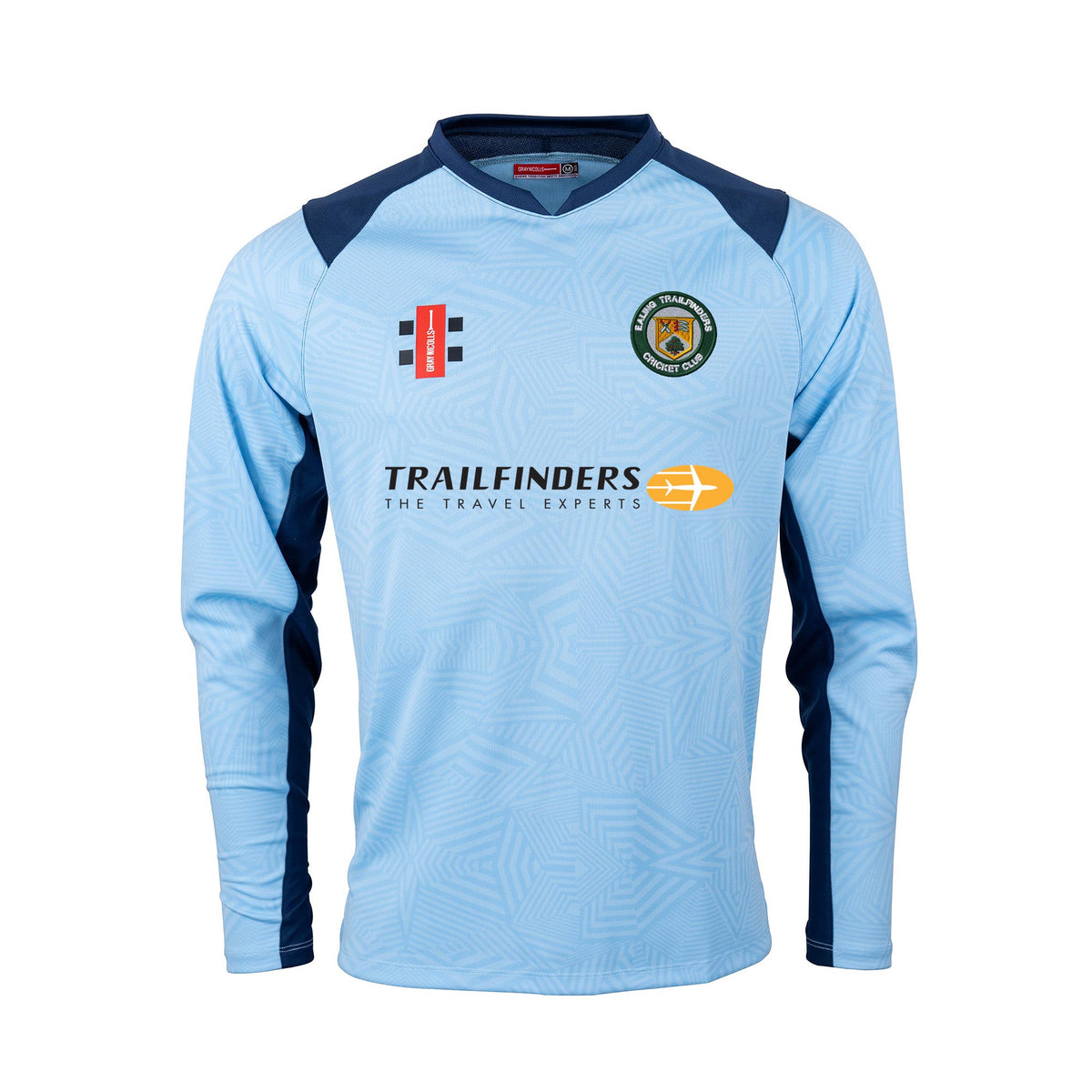 Ealing Trailfinders CC Pro T20 L/S Shirt: Sky/Navy