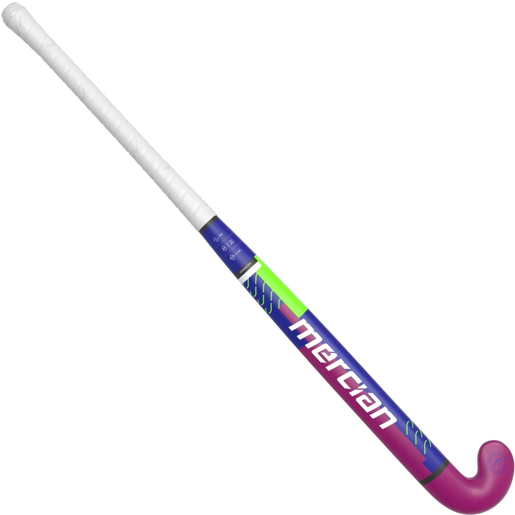 Mercian Genesis CF15 Pro Hockey Stick: Marine Blue/Purple