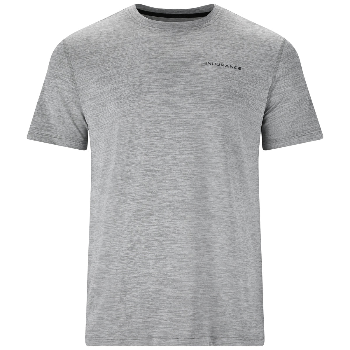 Endurance Mens Abdon S/S T Shirt: Light Grey Melange
