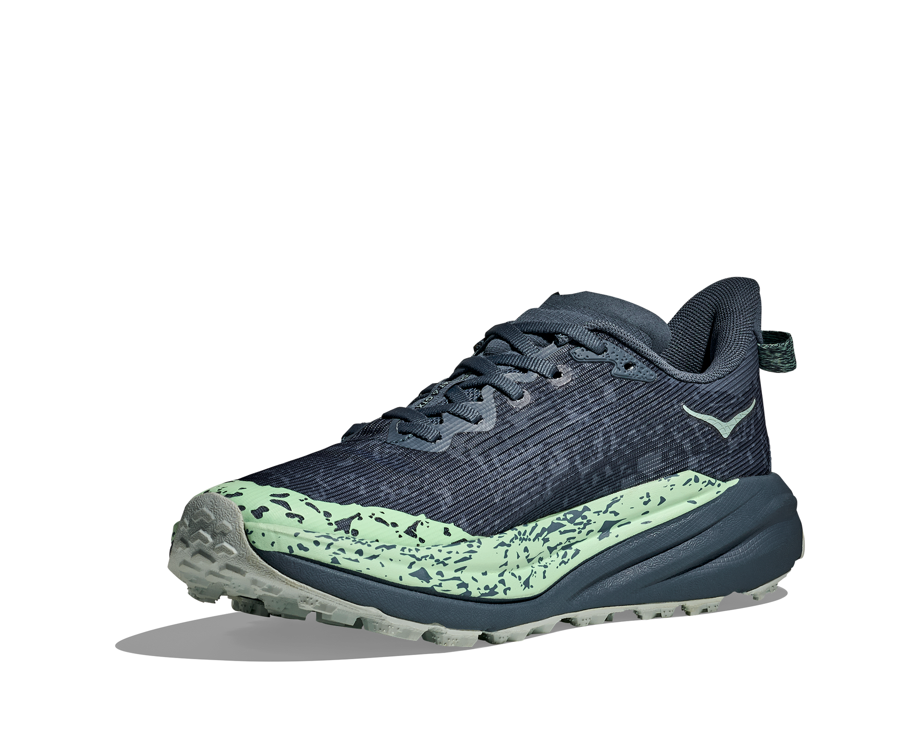 Hoka Speedgoat 6 GTX Womens Running Shoes: Thunder Cloud/Mint Fluorite - 8