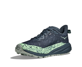 Hoka Speedgoat 6 GTX Womens Running Shoes: Thunder Cloud/Mint Fluorite - 8