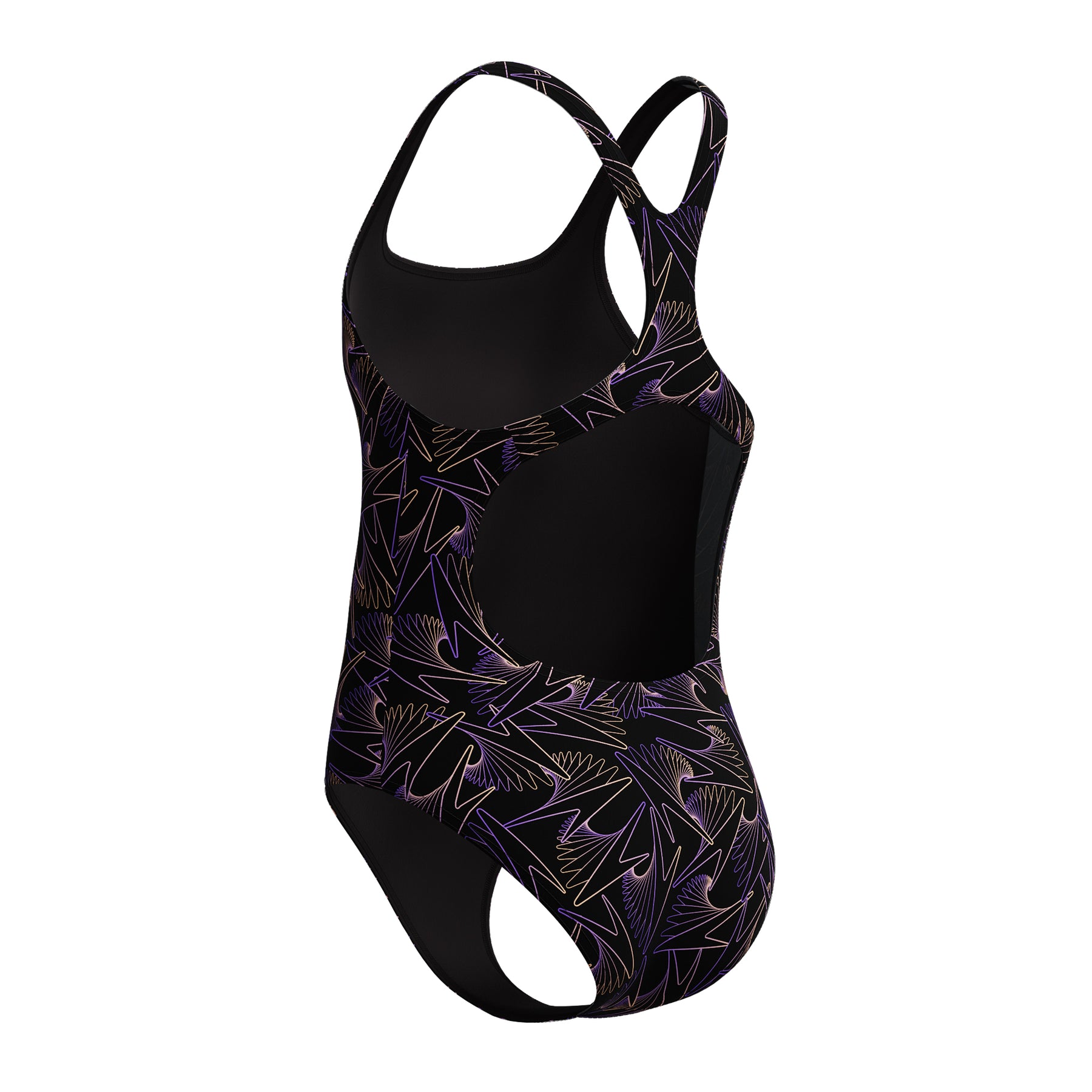 Speedo Girls Hyperboom Allover Medalist Swimsuit: Orange