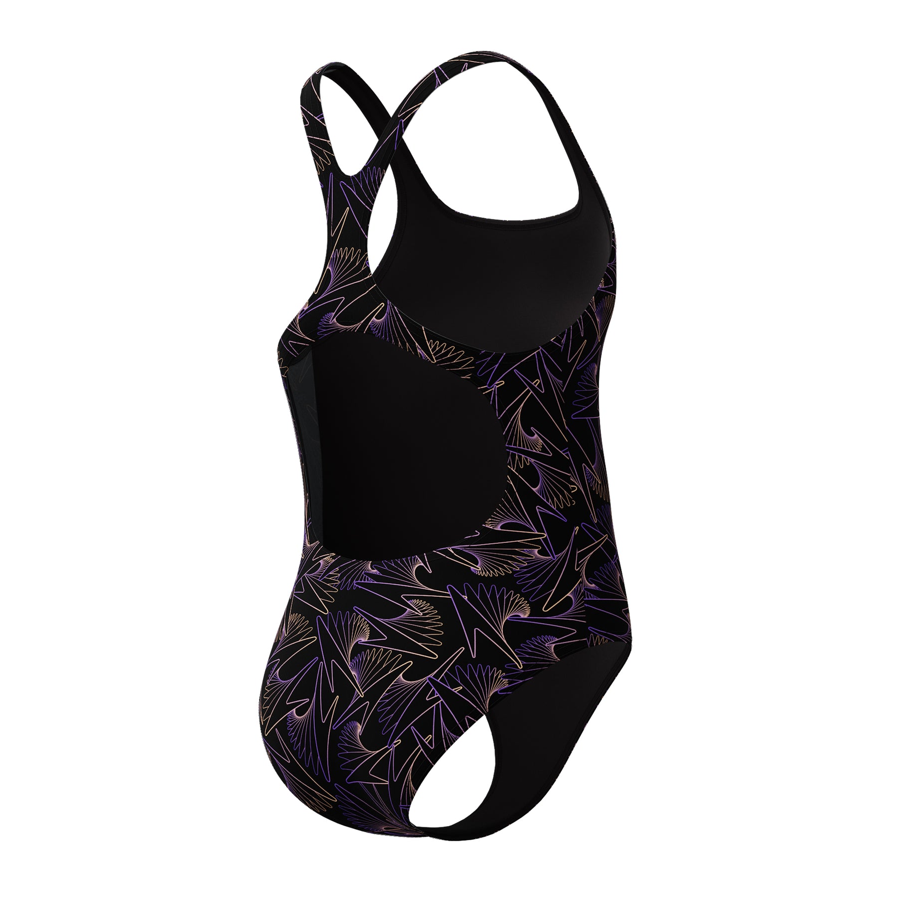 Speedo Girls Hyperboom Allover Medalist Swimsuit: Orange