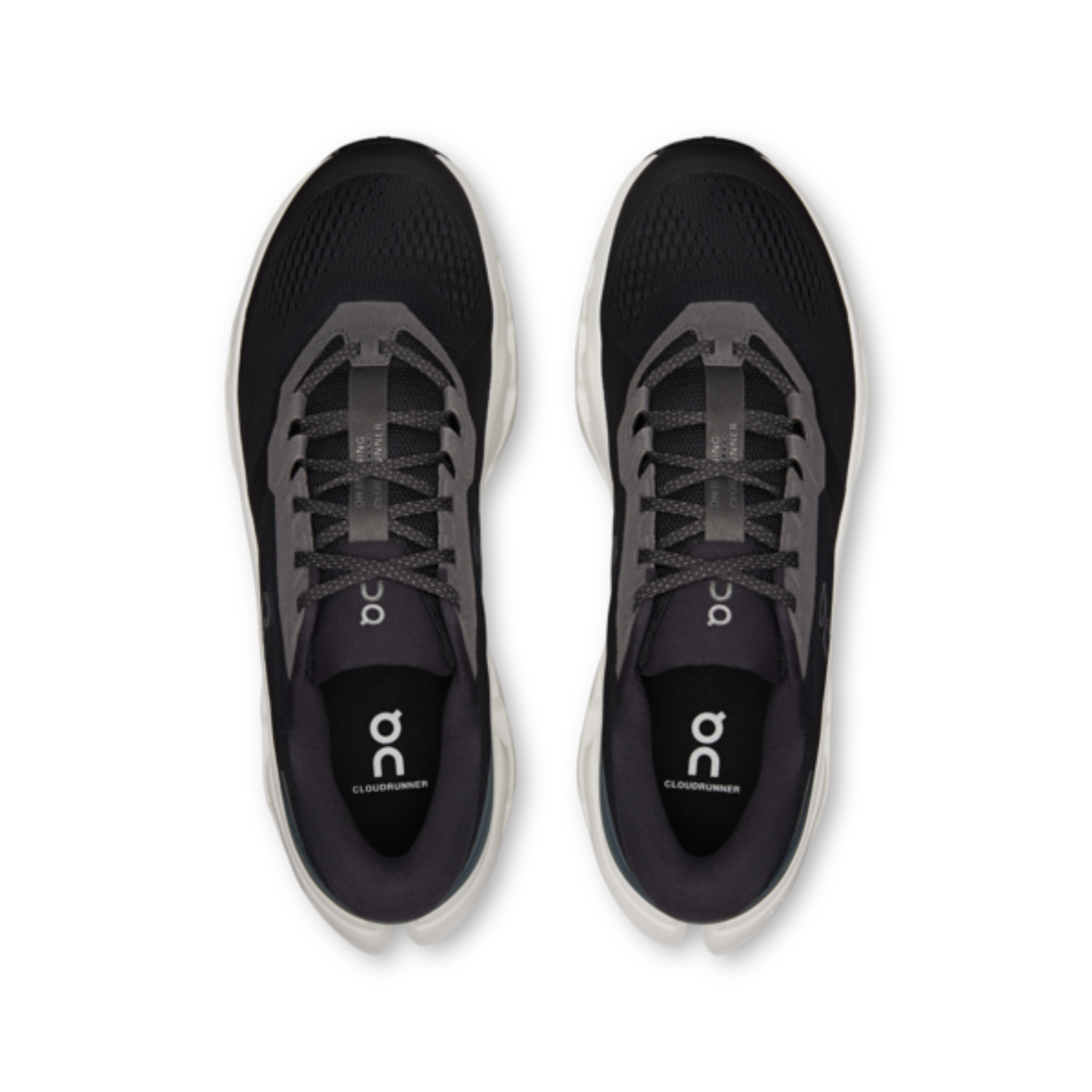 On Cloudrunner 3 Mens Running Shoes: Black/Ivory