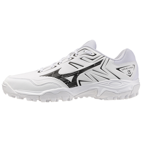 Mizuno Wave Lynx 3 Astro Hockey Shoes: White/Black